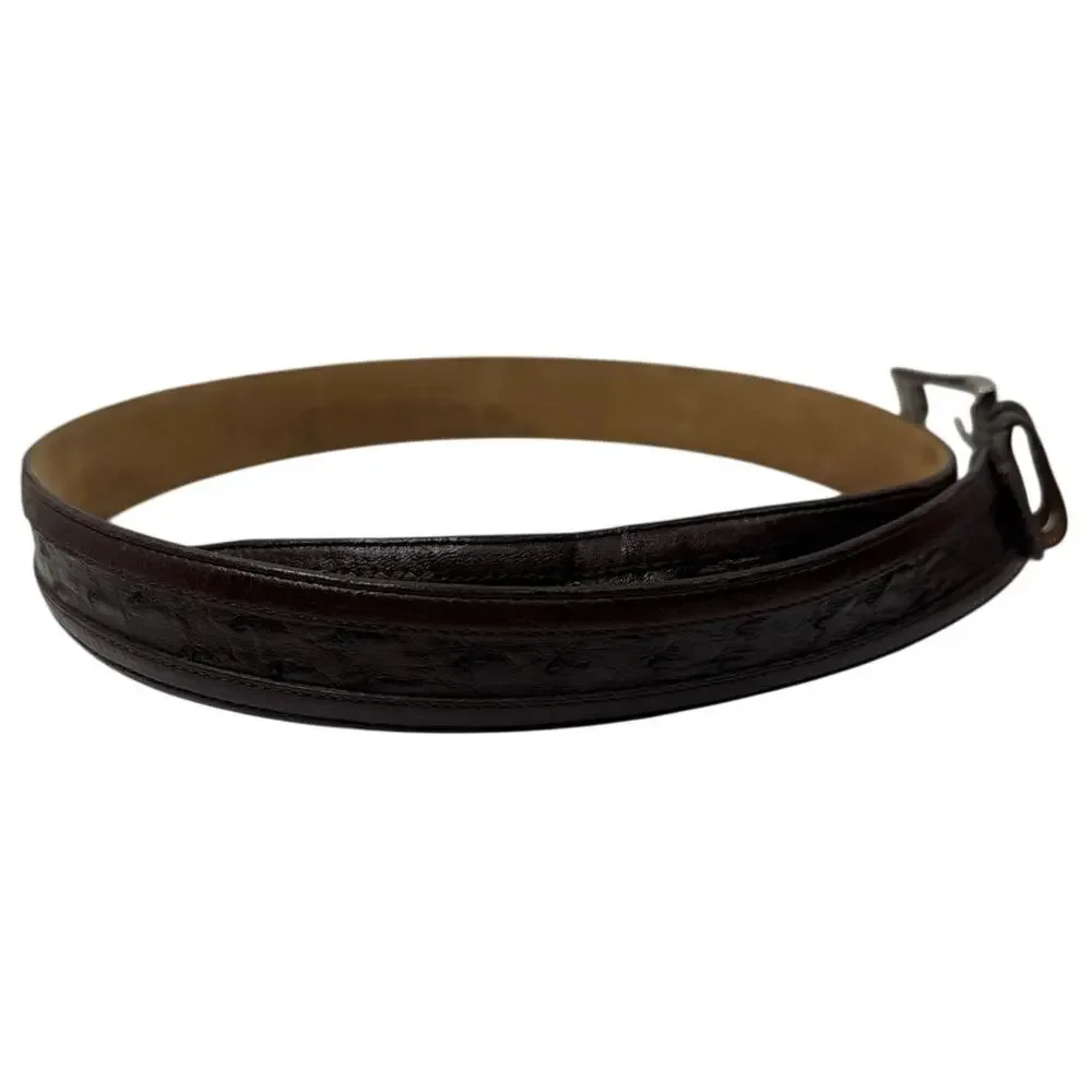 Mezlan Genuine Ostrich Belt, Men's, Size 42